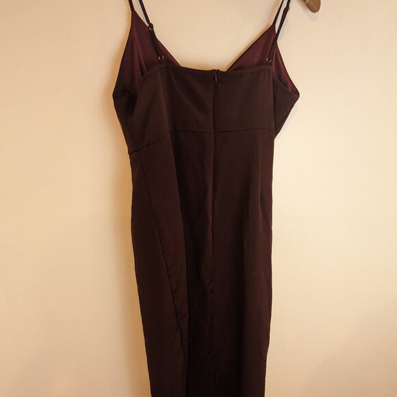 Aigeman Women's Spaghetti Backless Dress in Wine, Sz 16/18 - Picture 2 of 6